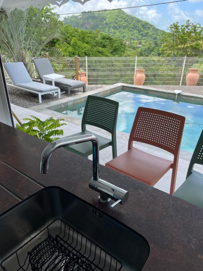 Les Appart Villa Sunbay Caraibes Avec Piscine Privative Vue Mer Et Montagne Le François エクステリア 写真